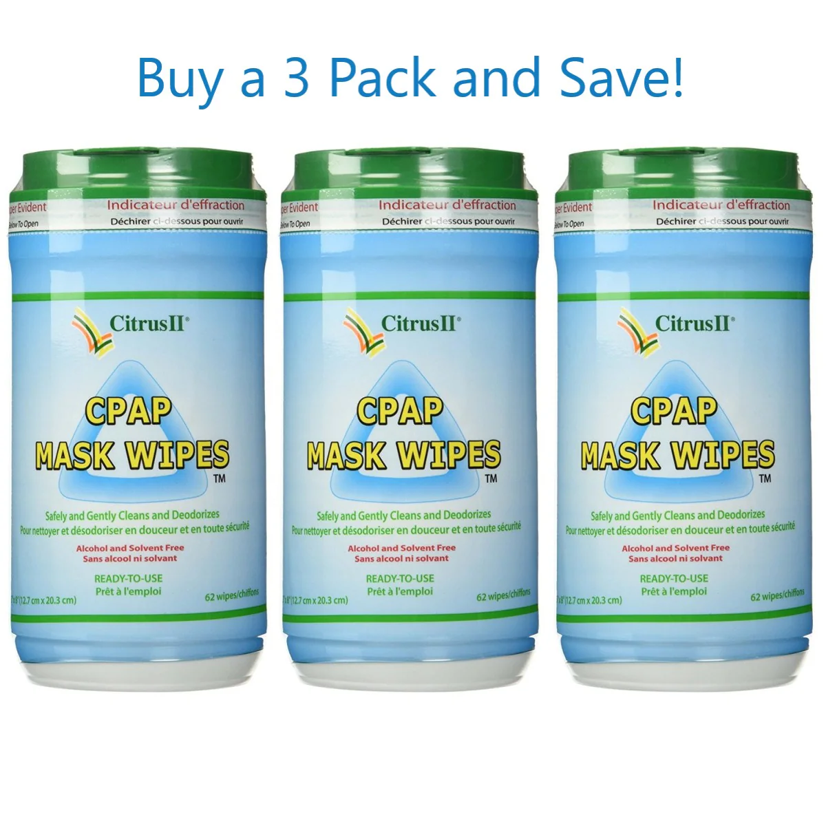 Citrus II CPAP Mask Cleaning Wipes - Image 3