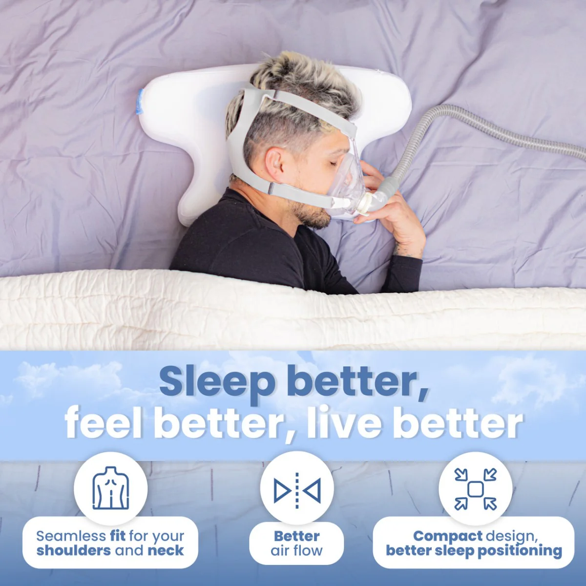 CoolPAP Travel CPAP Bed Pillow - Image 4