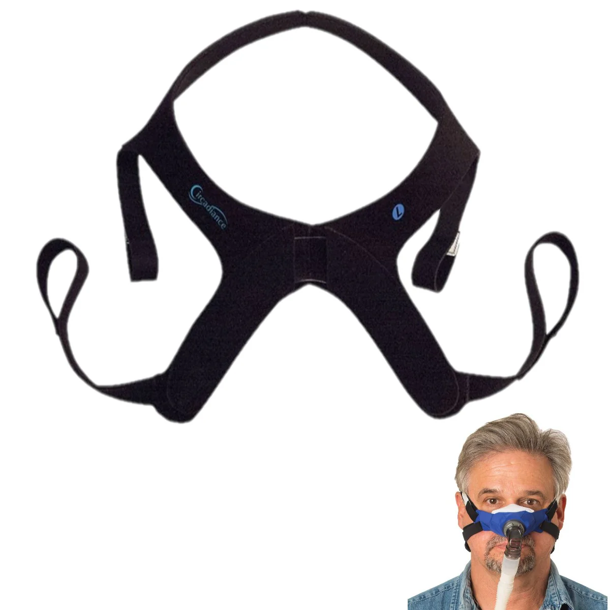 SleepWeaver 3D Soft Cloth Nasal CPAP Mask - Image 5
