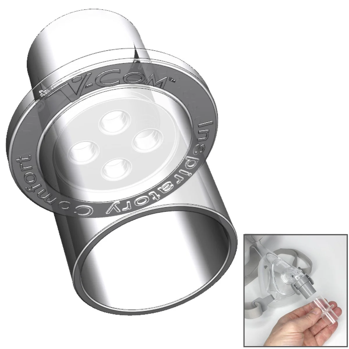 V-COM CPAP AirFlow Reducer by SleepRes